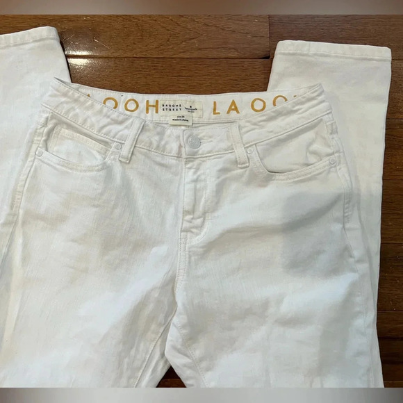 kate spade Denim - Kate Spade white jeans OH LA LA Broome Street Capri Stretch White Jeans